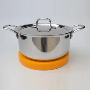 Chefle Trio-Cook Triply Saucepot with stainless steel lid