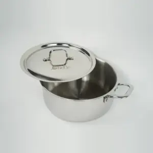 Chefle Triply Saucepot with lid open