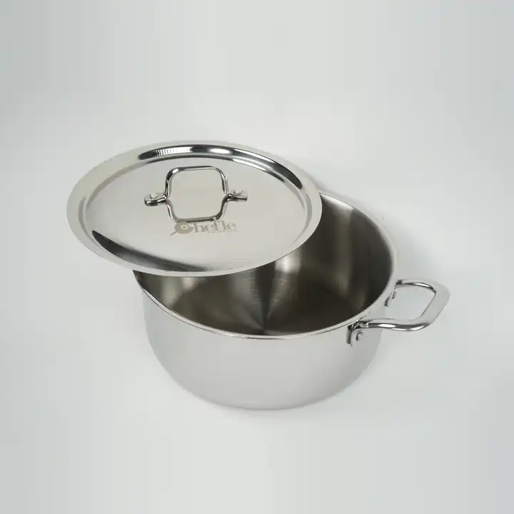 Chefle Triply Saucepot with lid open